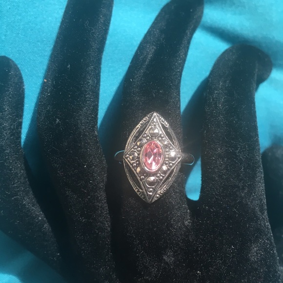 Jewelry - Pink tourmaline gemstone Celtic  design ring A50
